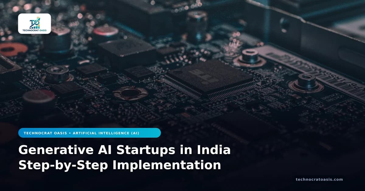 Generative AI Startups in India Step-by-Step Implementation