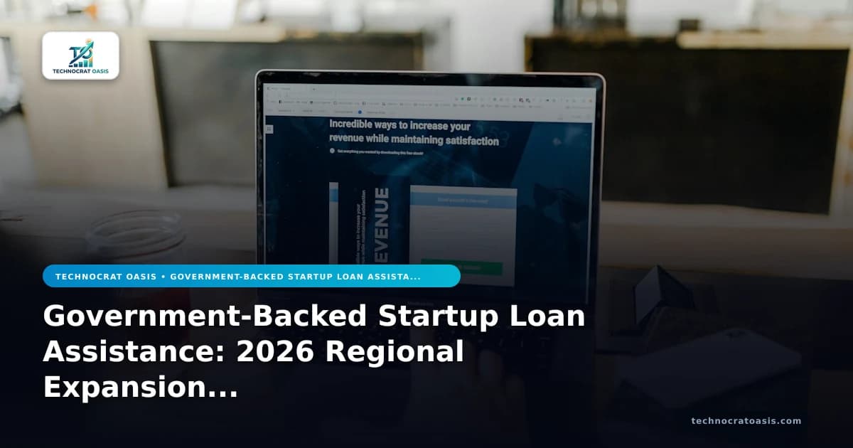 Government-Backed Startup Loan Assistance: 2026 Regional Expansion Blueprint