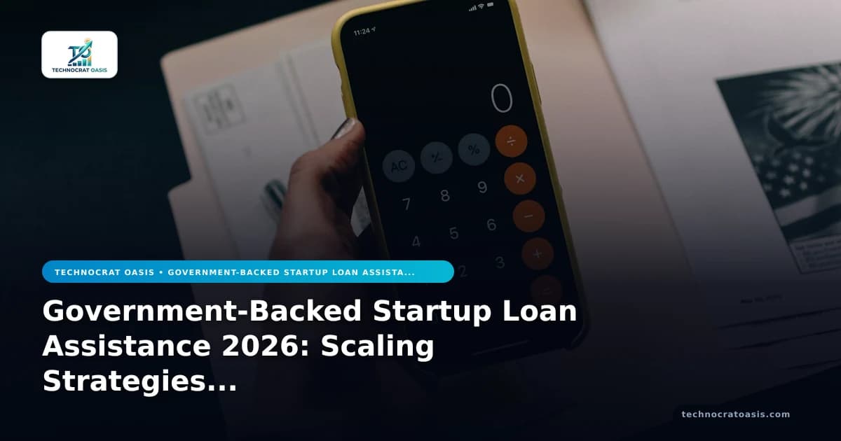 Government-Backed Startup Loan Assistance 2026: Scaling Strategies & Approval Blueprint