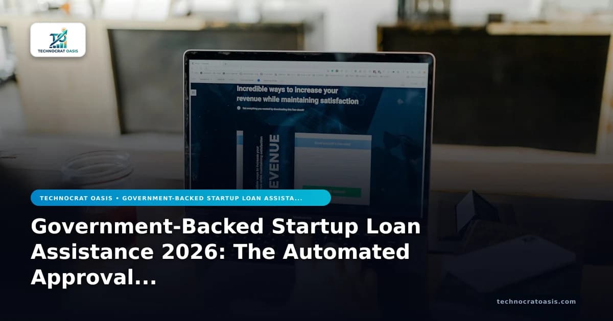 Government-Backed Startup Loan Assistance 2026: The Automated Approval Blueprint