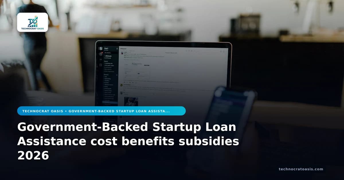 Government-Backed Startup Loan Assistance cost benefits subsidies 2026