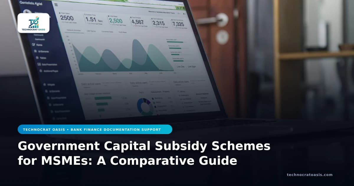 Government Capital Subsidy Schemes for MSMEs: A Comparative Guide