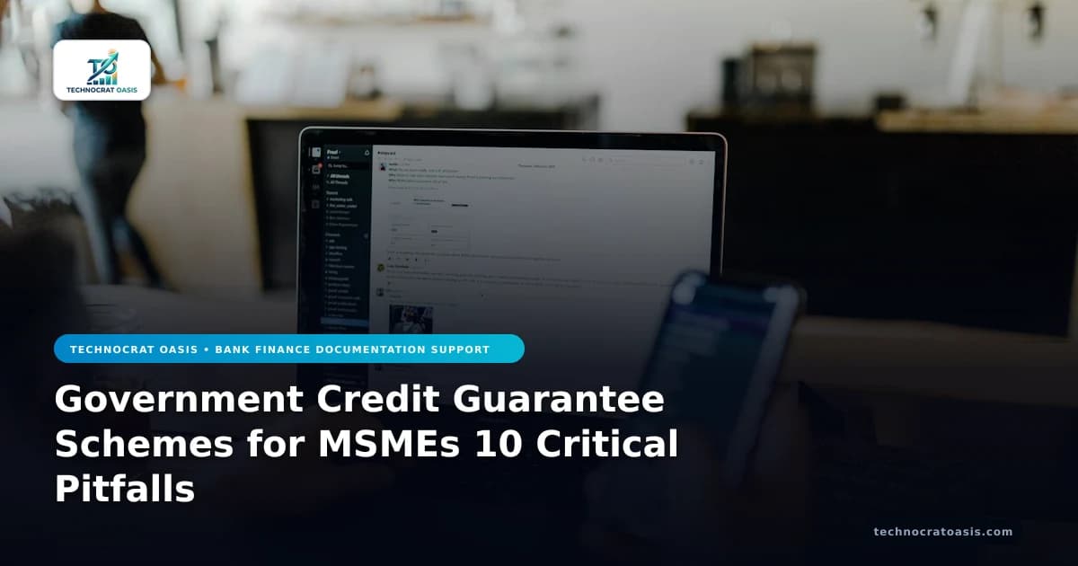 Government Credit Guarantee Schemes for MSMEs 10 Critical Pitfalls