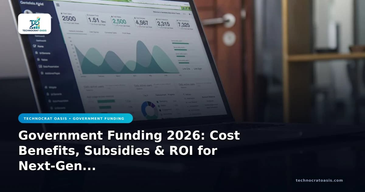 Government Funding 2026: Cost Benefits, Subsidies & ROI for Next-Gen Automation