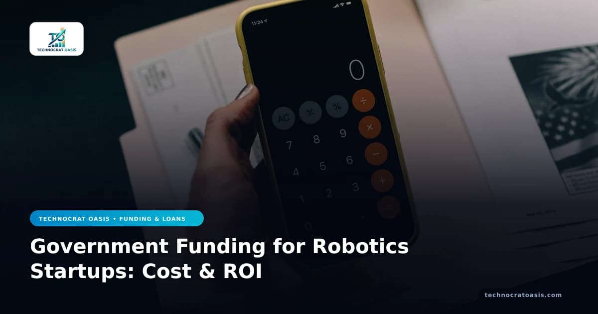 Government Funding for Robotics Startups: Cost & ROI