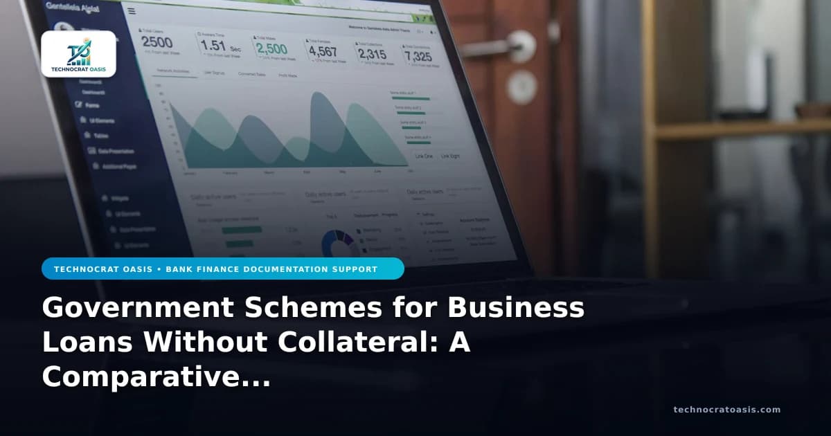 Government Schemes for Business Loans Without Collateral: A Comparative Analysis