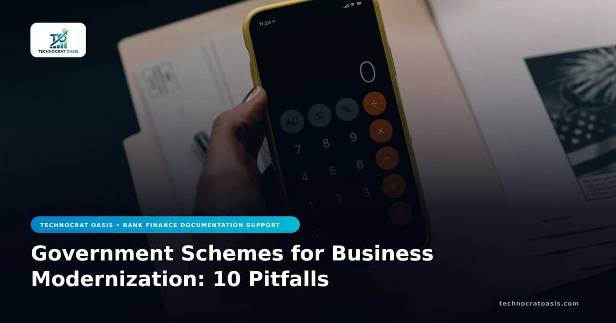 Government Schemes for Business Modernization: 10 Pitfalls