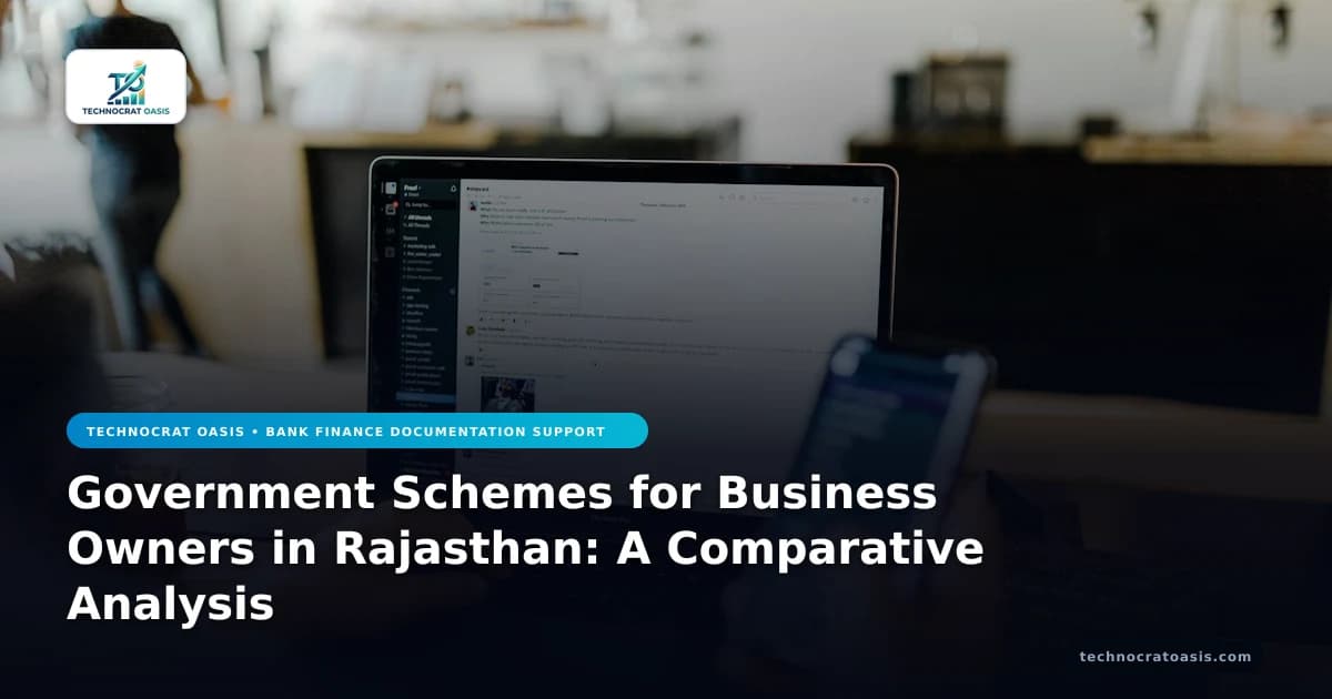 Government Schemes for Business Owners in Rajasthan: A Comparative Analysis