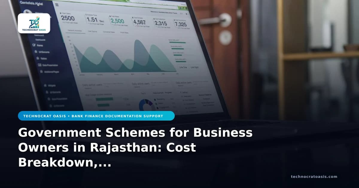 Government Schemes for Business Owners in Rajasthan: Cost Breakdown, Financial Benefits & ROI Analysis
