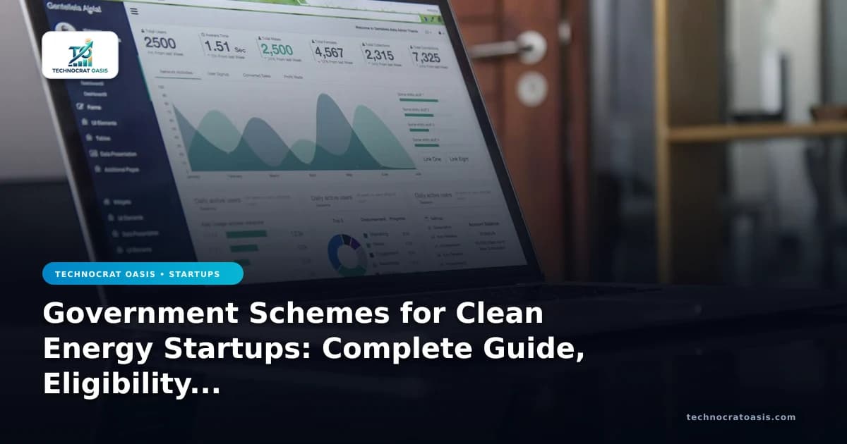 Government Schemes for Clean Energy Startups: Complete Guide, Eligibility & Benefits (2026)
