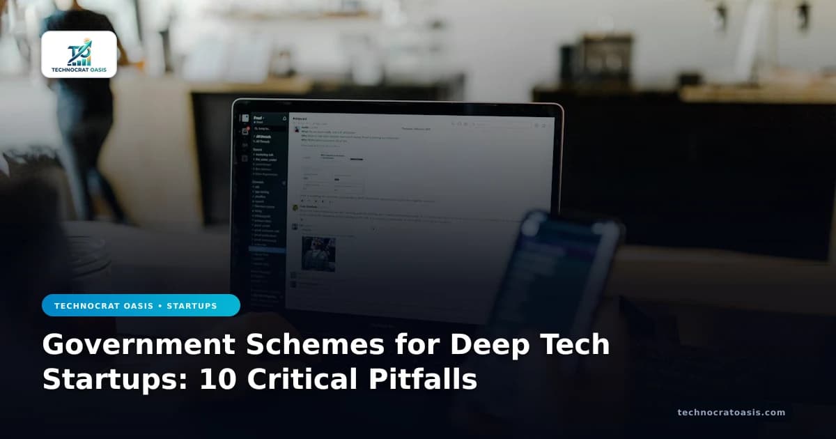 Government Schemes for Deep Tech Startups: 10 Critical Pitfalls