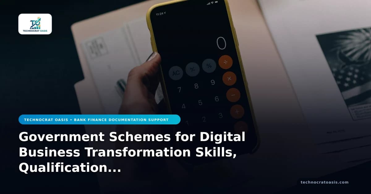 Government Schemes for Digital Business Transformation Skills, Qualification Criteria