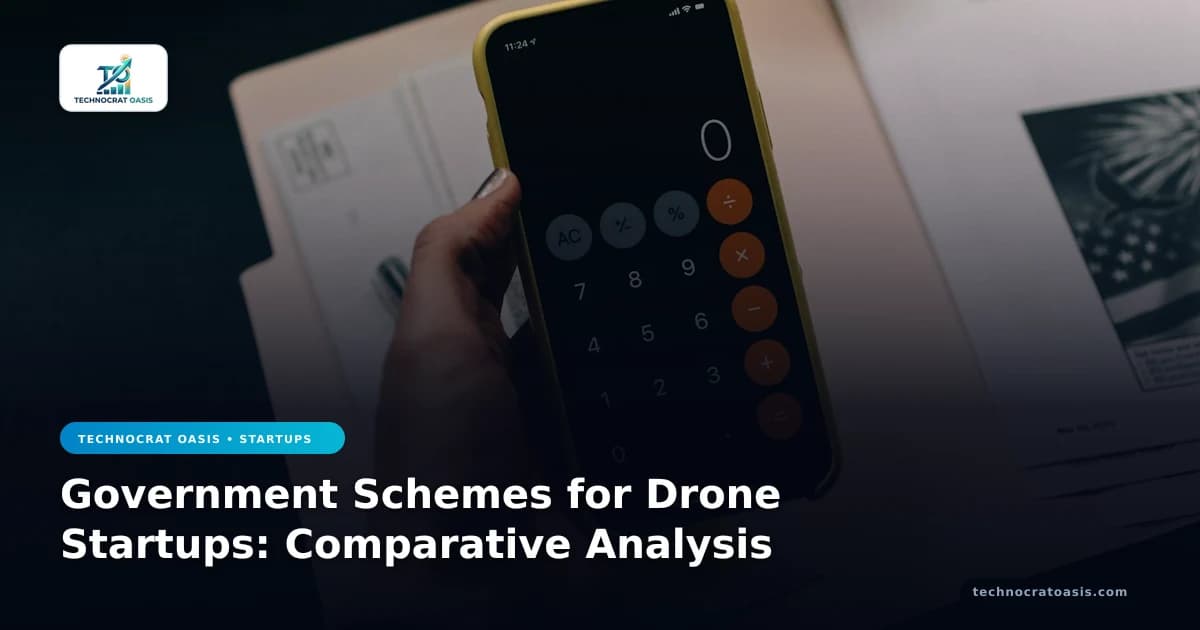 Government Schemes for Drone Startups: Comparative Analysis