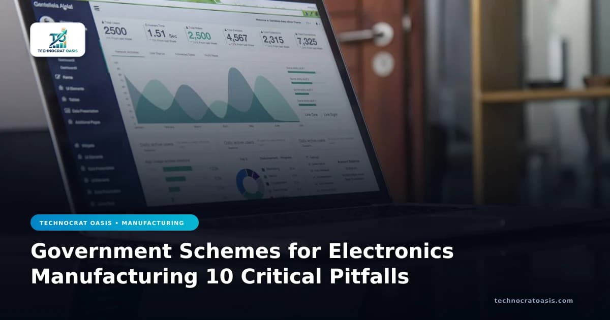 Government Schemes for Electronics Manufacturing 10 Critical Pitfalls