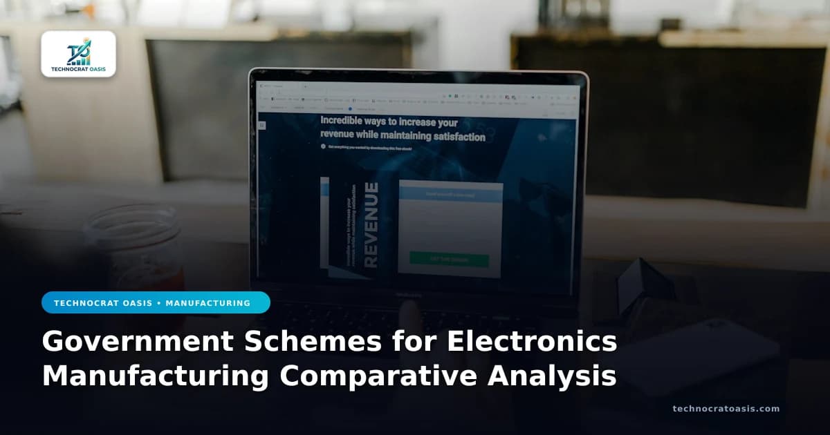 Government Schemes for Electronics Manufacturing Comparative Analysis