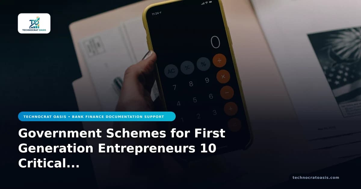 Government Schemes for First Generation Entrepreneurs 10 Critical Pitfalls