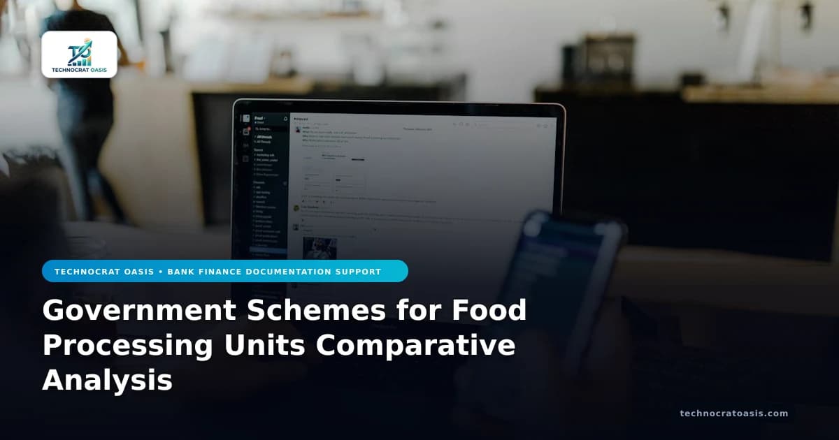 Government Schemes for Food Processing Units Comparative Analysis