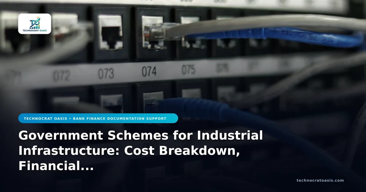 Government Schemes for Industrial Infrastructure: Cost Breakdown, Financial Benefits