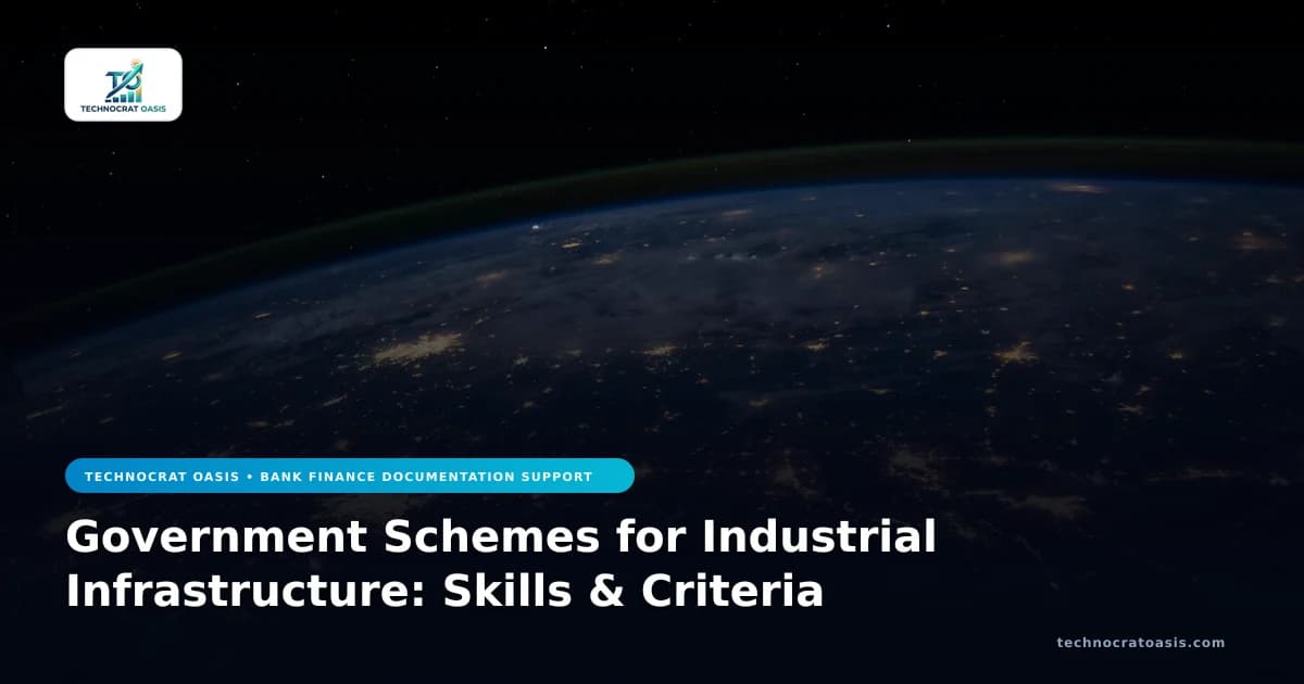 Government Schemes for Industrial Infrastructure: Skills & Criteria