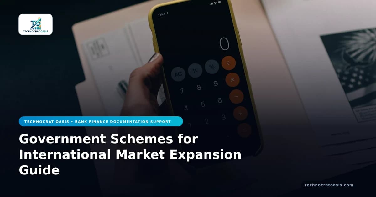 Government Schemes for International Market Expansion Guide