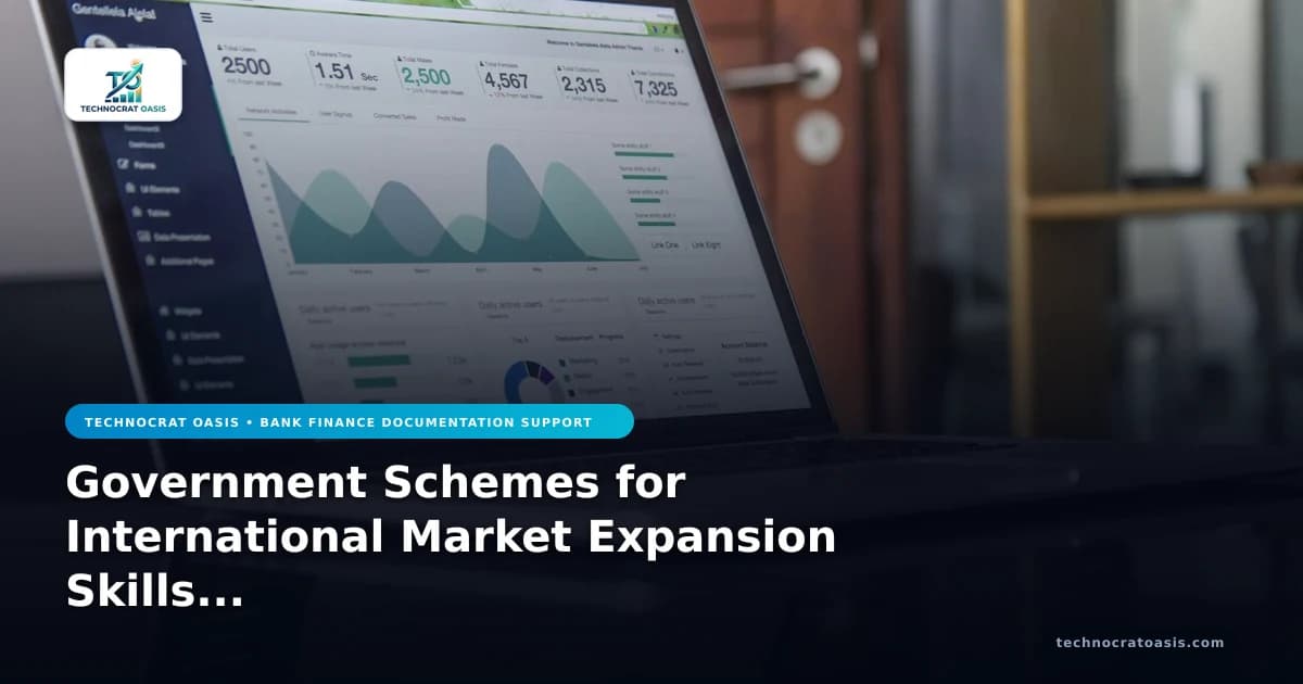 Government Schemes for International Market Expansion Skills & Criteria