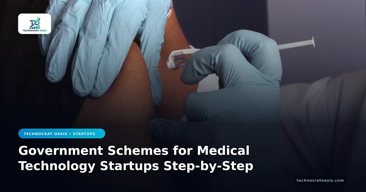 Government Schemes for Medical Technology Startups Step-by-Step