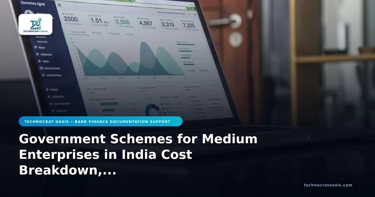 Government Schemes for Medium Enterprises in India Cost Breakdown, Financial Benefits