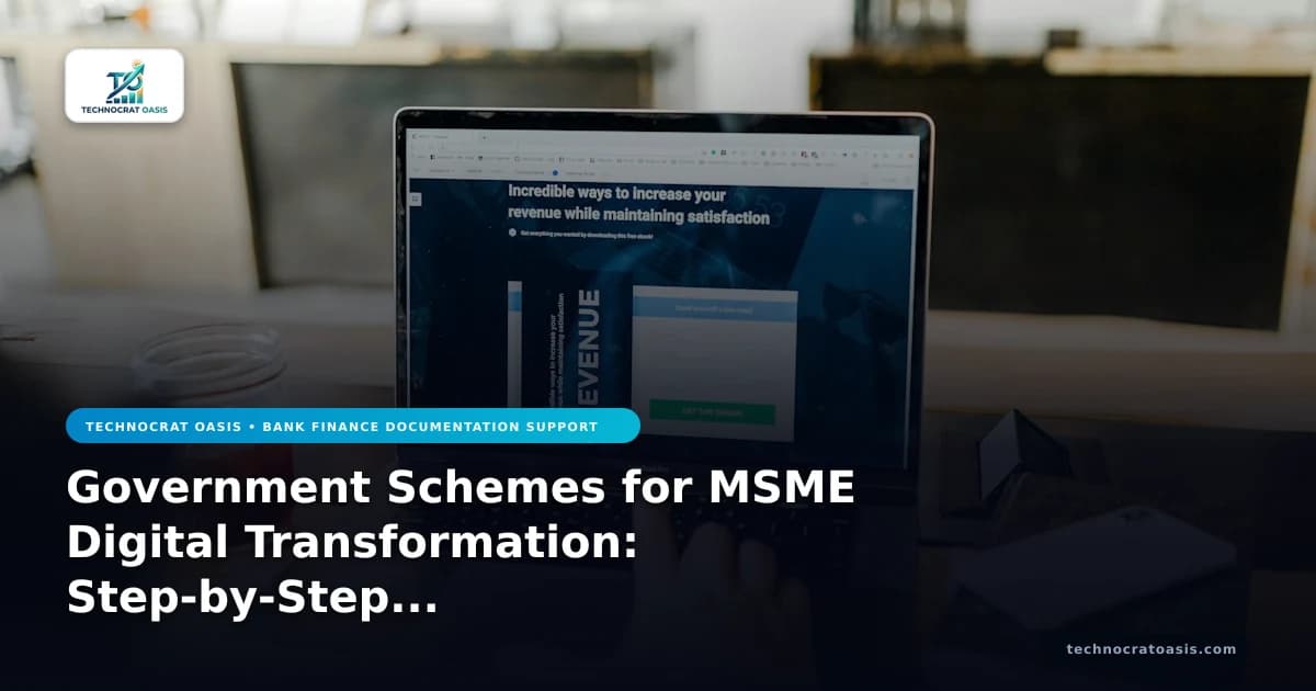 Government Schemes for MSME Digital Transformation: Step-by-Step Guide