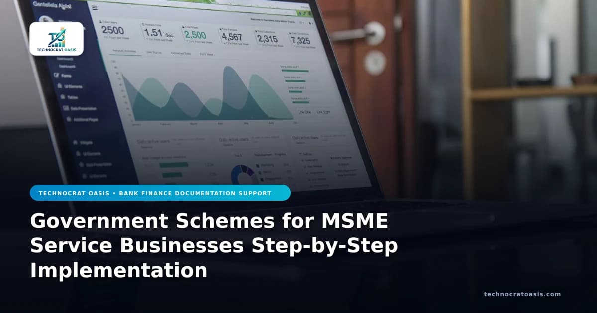 Government Schemes for MSME Service Businesses Step-by-Step Implementation