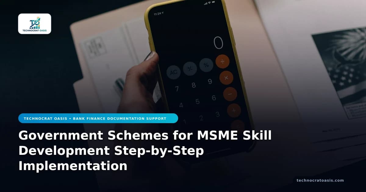 Government Schemes for MSME Skill Development Step-by-Step Implementation