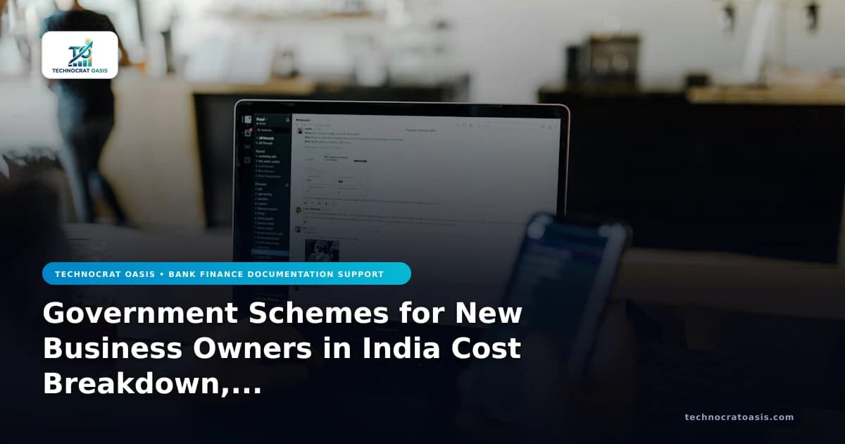 Government Schemes for New Business Owners in India Cost Breakdown, Financial Benefits