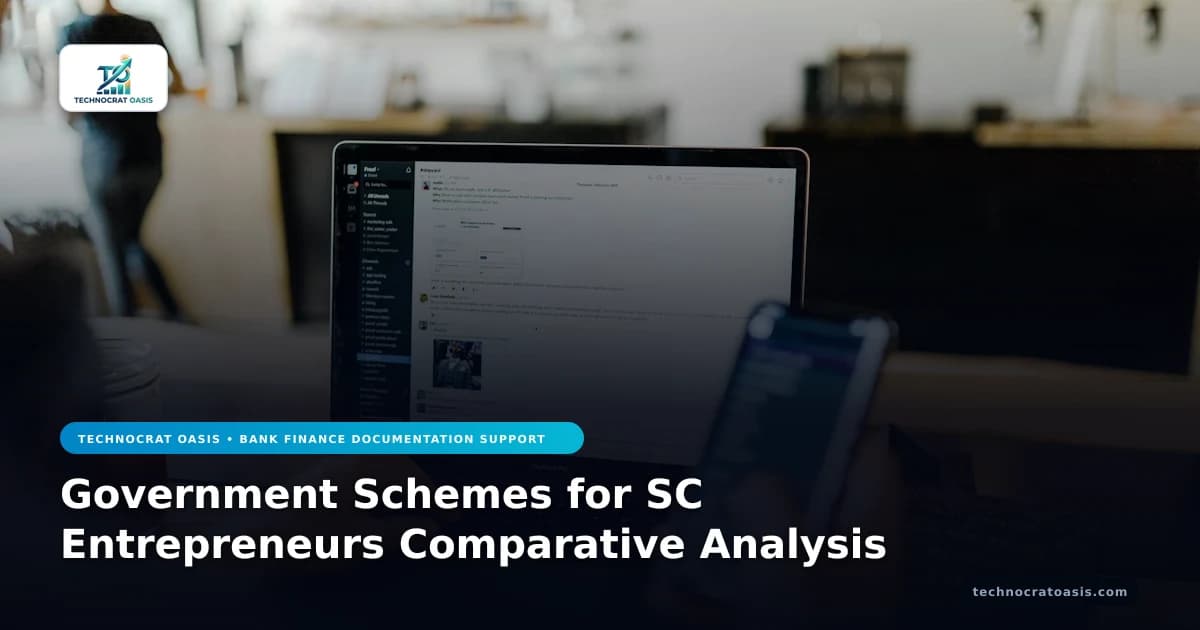Government Schemes for SC Entrepreneurs Comparative Analysis