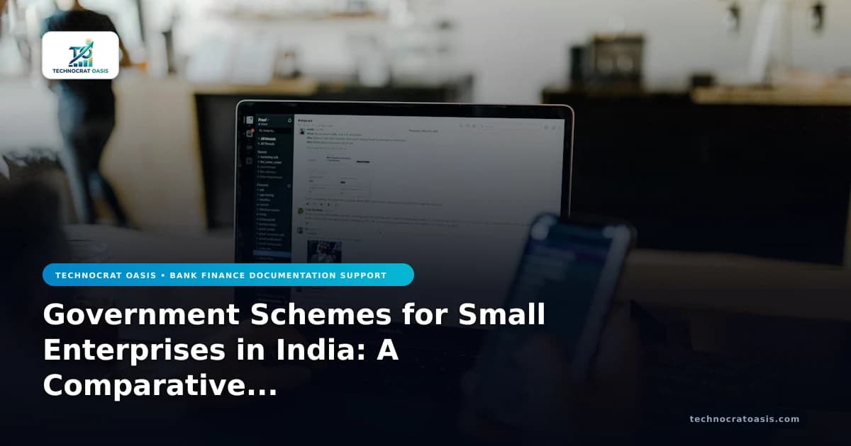 Government Schemes for Small Enterprises in India: A Comparative Analysis