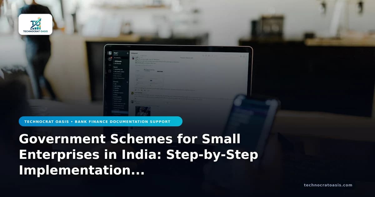 Government Schemes for Small Enterprises in India: Step-by-Step Implementation & Document Checklist