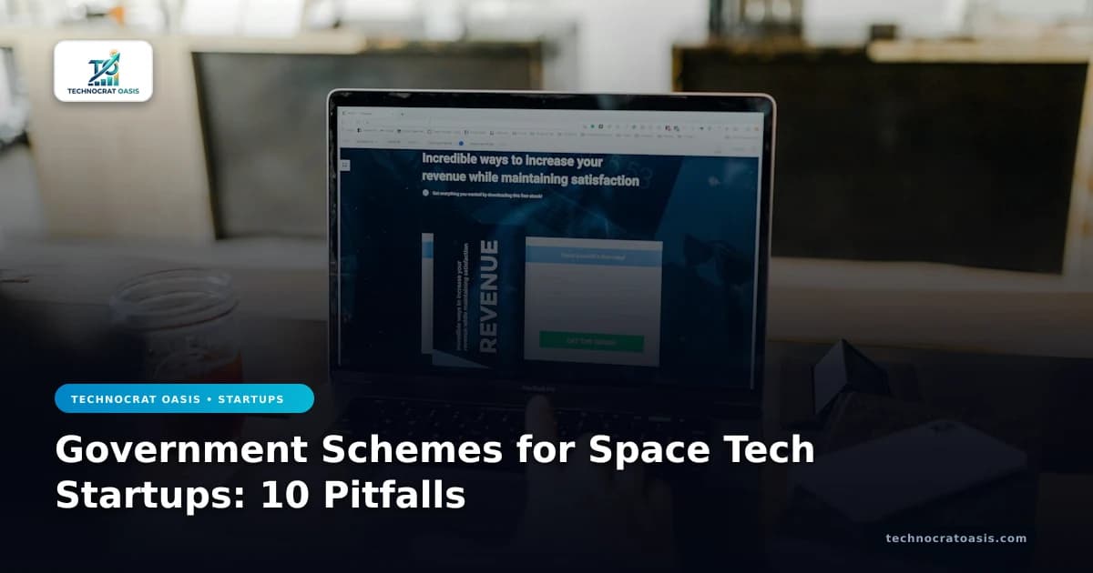 Government Schemes for Space Tech Startups: 10 Pitfalls