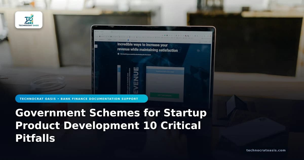 Government Schemes for Startup Product Development 10 Critical Pitfalls