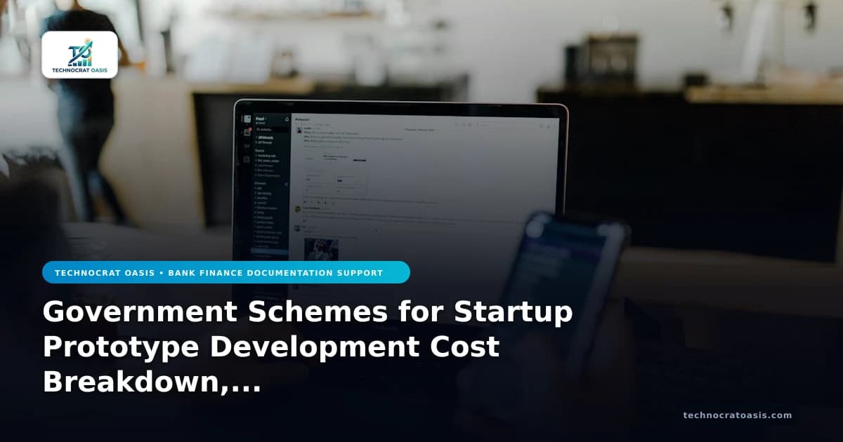 Government Schemes for Startup Prototype Development Cost Breakdown, Financial Benefits