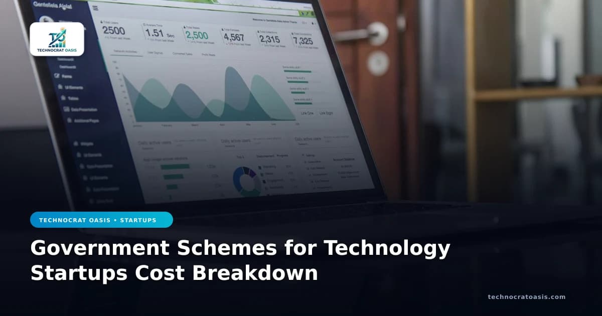 Government Schemes for Technology Startups Cost Breakdown