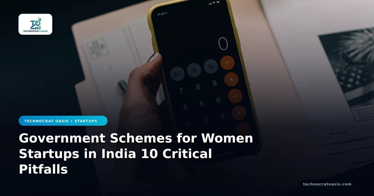 Government Schemes for Women Startups in India 10 Critical Pitfalls