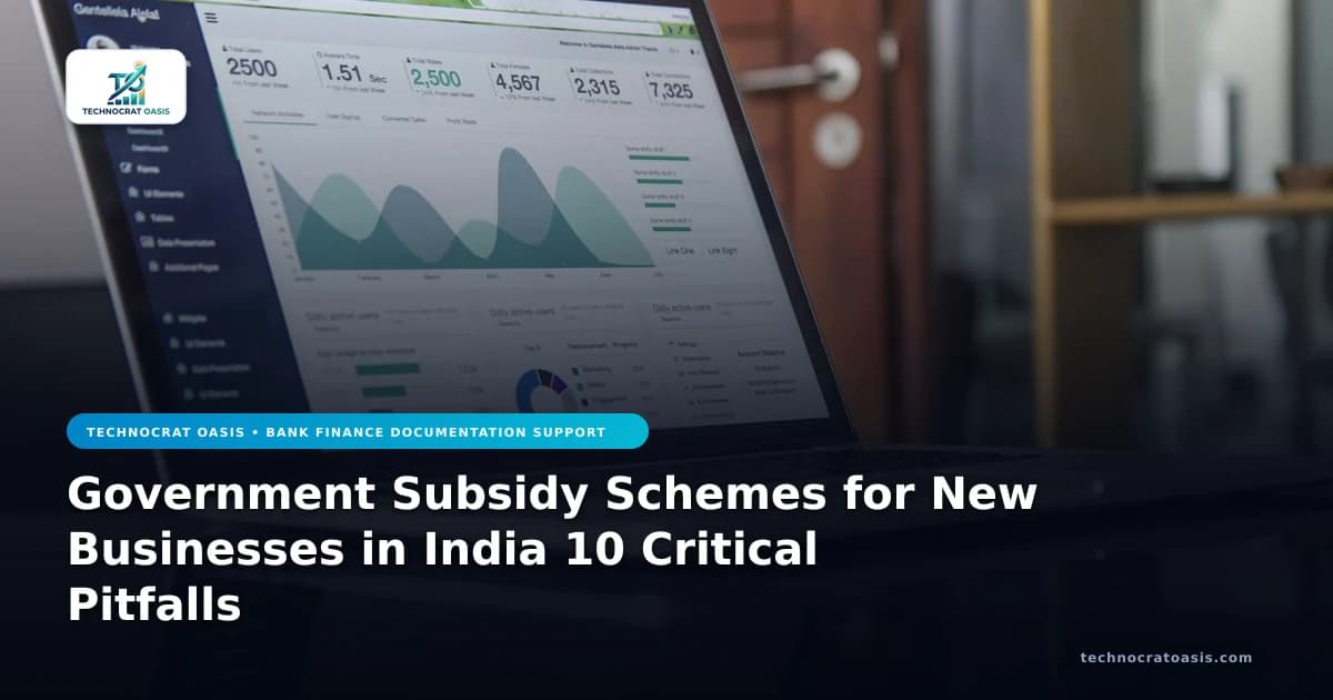 Government Subsidy Schemes for New Businesses in India 10 Critical Pitfalls