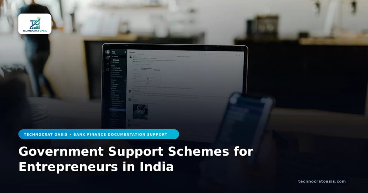 Government Support Schemes for Entrepreneurs in India