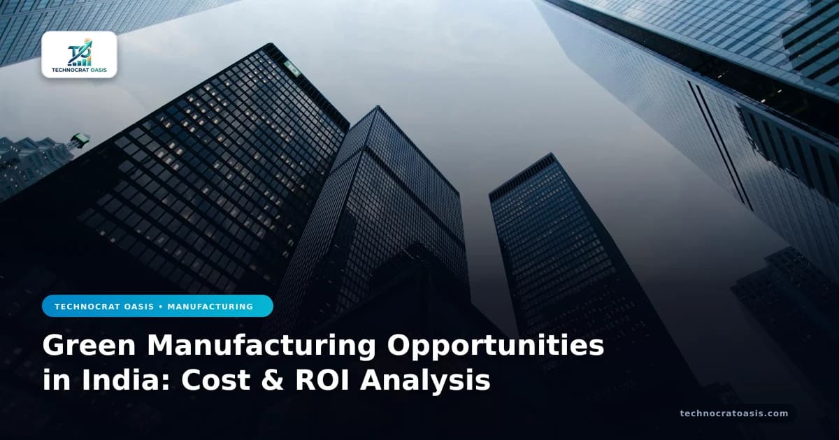 Green Manufacturing Opportunities in India: Cost & ROI Analysis