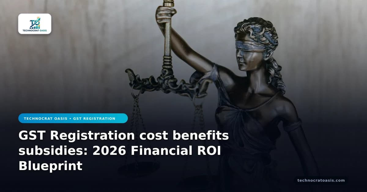 GST Registration cost benefits subsidies: 2026 Financial ROI Blueprint