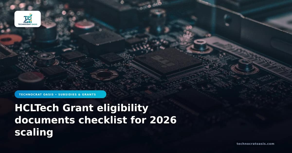 HCLTech Grant eligibility documents checklist for 2026 scaling