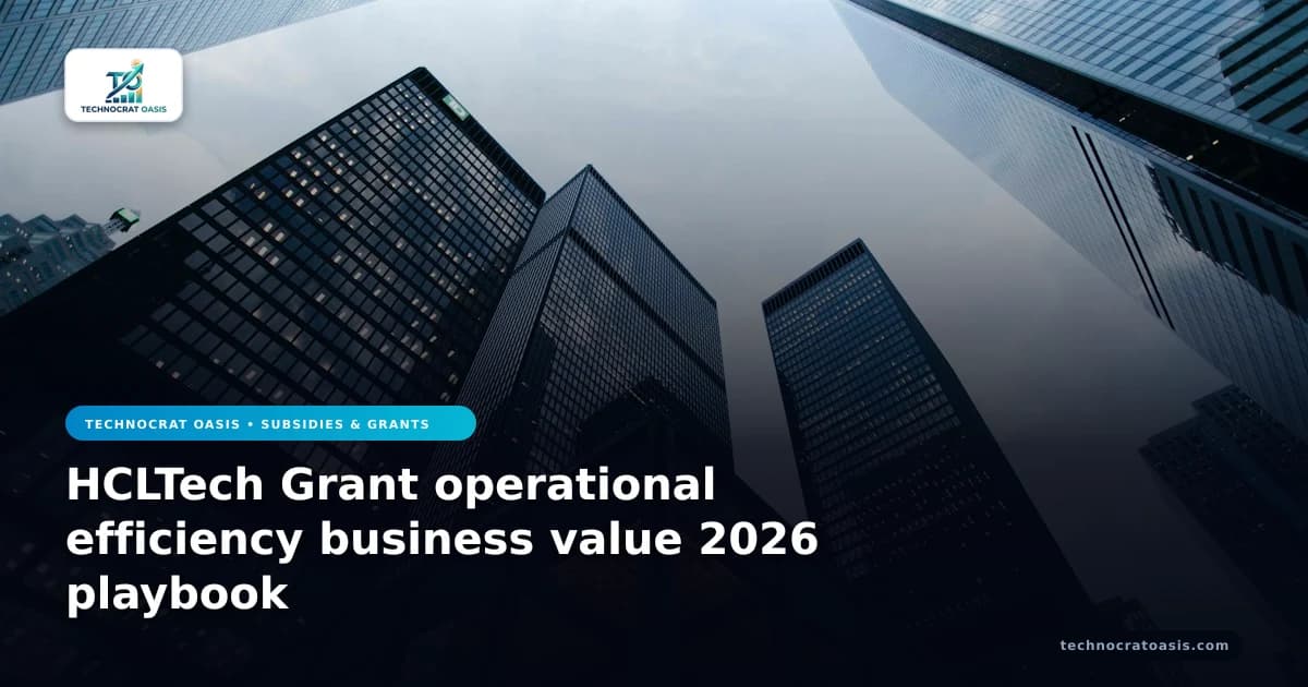 HCLTech Grant operational efficiency business value 2026 playbook