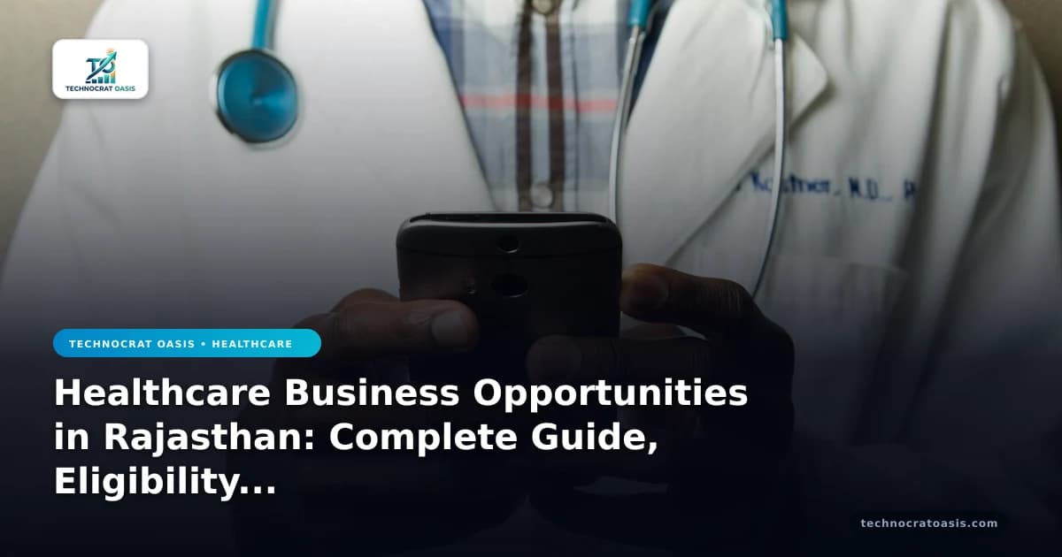 Healthcare Business Opportunities in Rajasthan: Complete Guide, Eligibility & Benefits (2026)