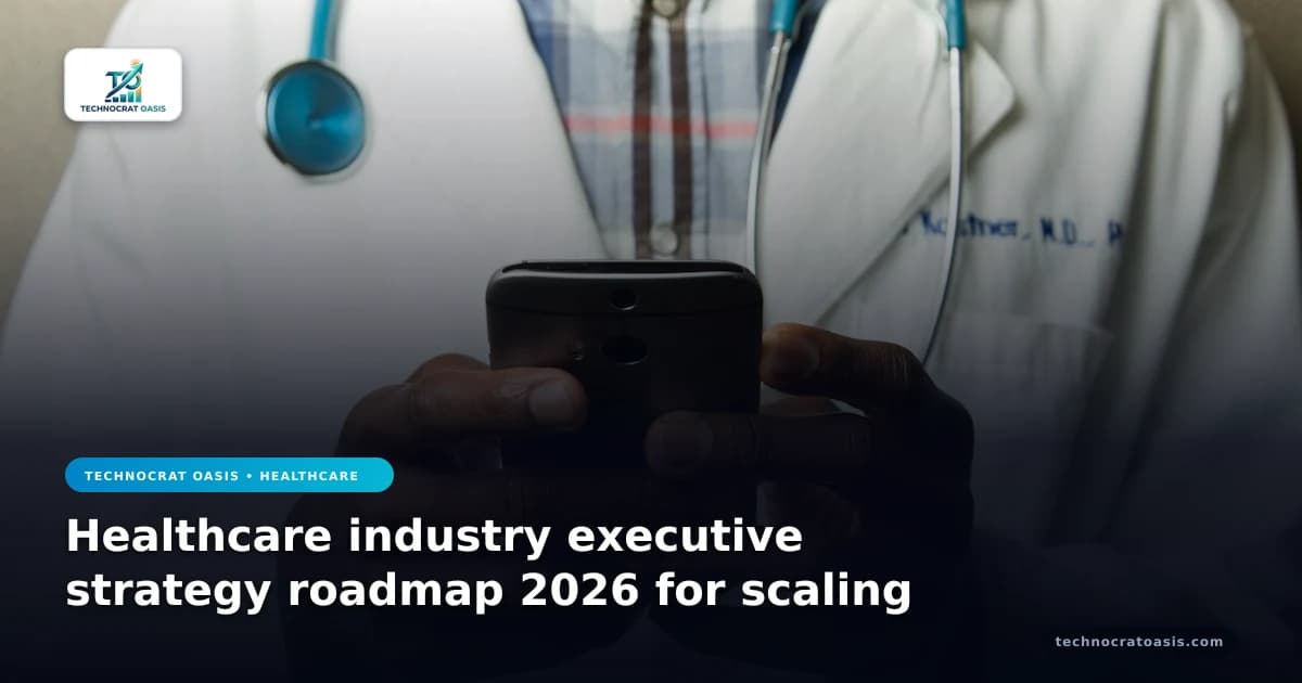 Healthcare industry executive strategy roadmap 2026 for scaling