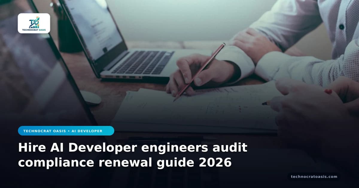 Hire AI Developer engineers audit compliance renewal guide 2026