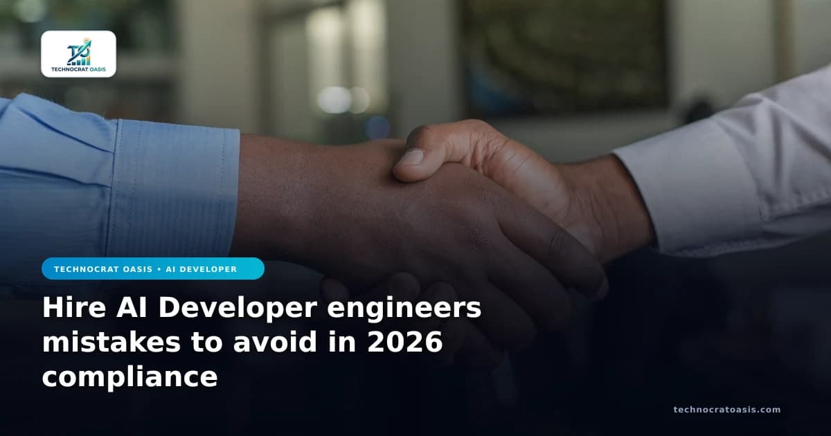 Hire AI Developer engineers mistakes to avoid in 2026 compliance