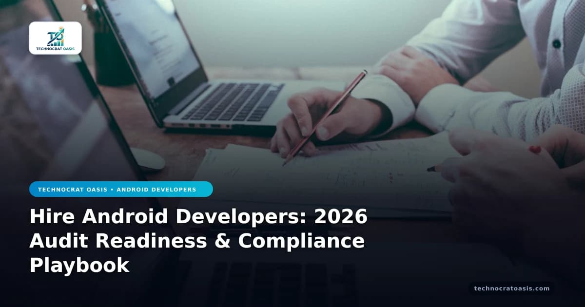 Hire Android Developers: 2026 Audit Readiness & Compliance Playbook